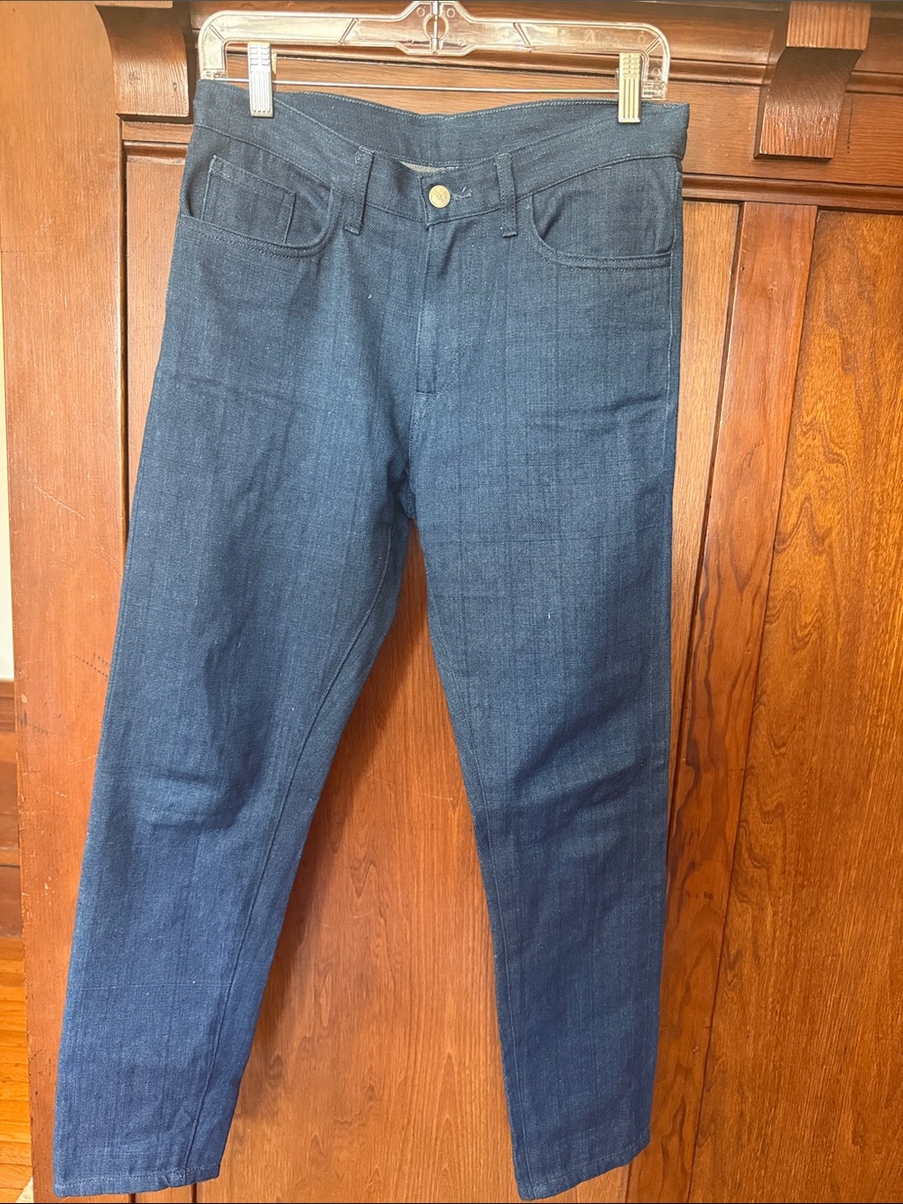 Men's Vintage Blue Straight-Leg Jeans, Industry of All Nations
